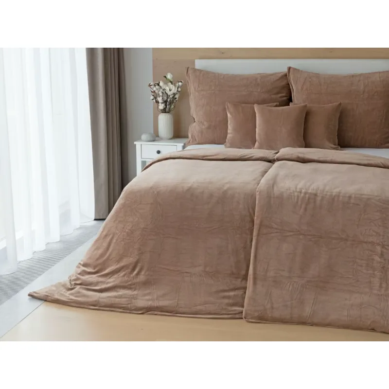 Matějovský Obliečky Bavlnený mikroplyš PREMIUM HNEDÝ 70x90 cm