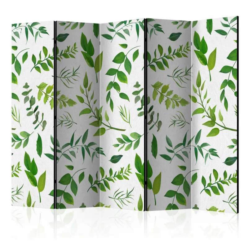 Artgeist Paraván - Green Twigs [Room Dividers]