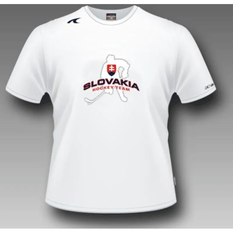 SLOVAKIA Hockey Team tričko, biele - SKLADOM