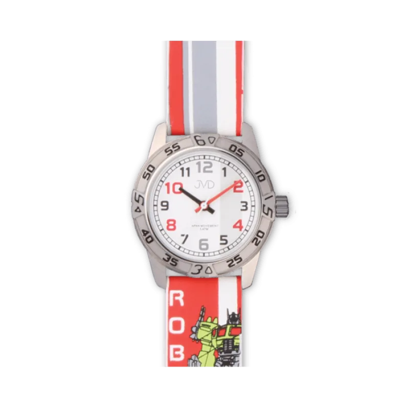 Chlapecké dětské hodinky JVD J7167.3 s robotem pro malé kluky - 5ATM