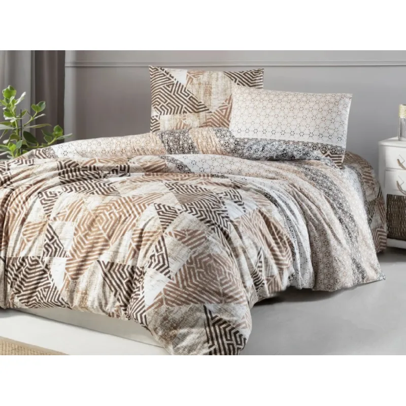 Krepové obliečky Espera Natur 240x200/2x70x90 cm