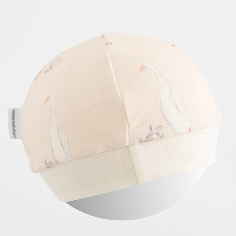 Dojčenská bavlnená čiapočka New Baby Husičky