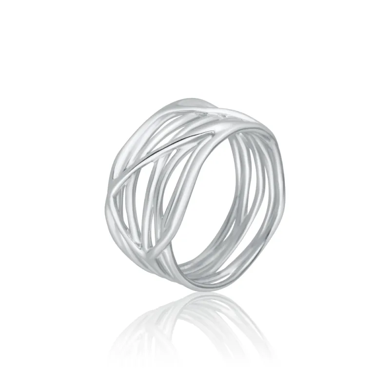 JVD Dámský mohutný stříbrný prsten ryz. 925/1000 SVLR1331XE9BI54