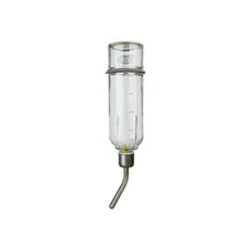 Skleněná napáječka pro činčily 500 ml s úchytem na klec 1 ks