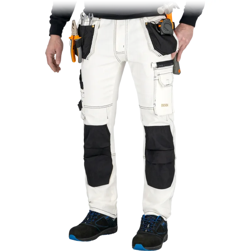 Reis JEANS415 WB nohavice Denim White/Black 46-60