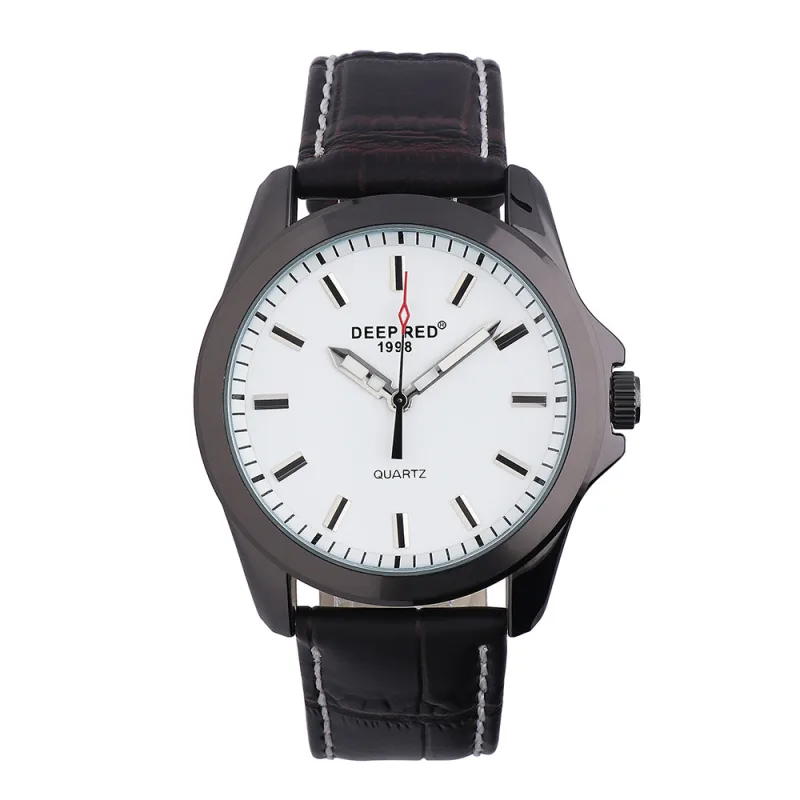 MPM Pánské hodinky s luminiscenčními ručičkami a vystouplými indexy Deep Red Yodha - A W01X.10262.A