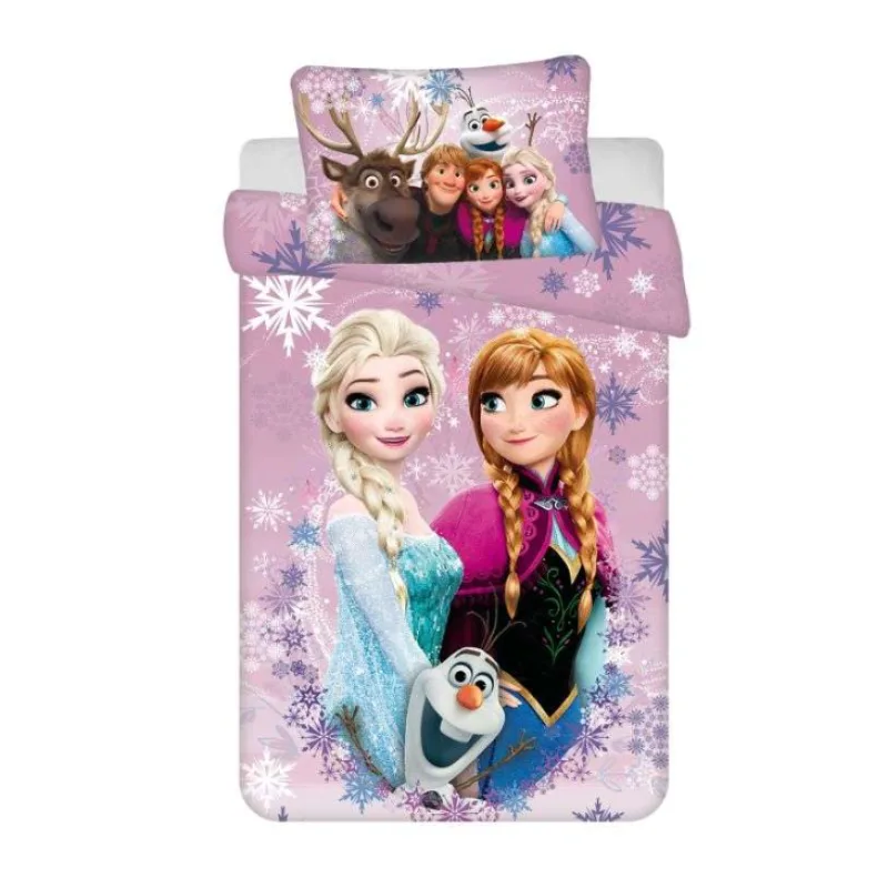 Jerry Fabrics Obliečka do postieľky Ľadové Kráľovstvo Purple 05 baby 100x135 / 40x60 cm