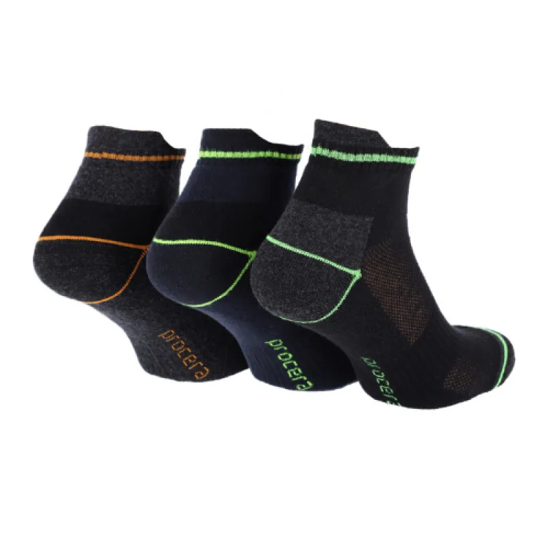 Procera ponožky farebné letné členkové 3 pack