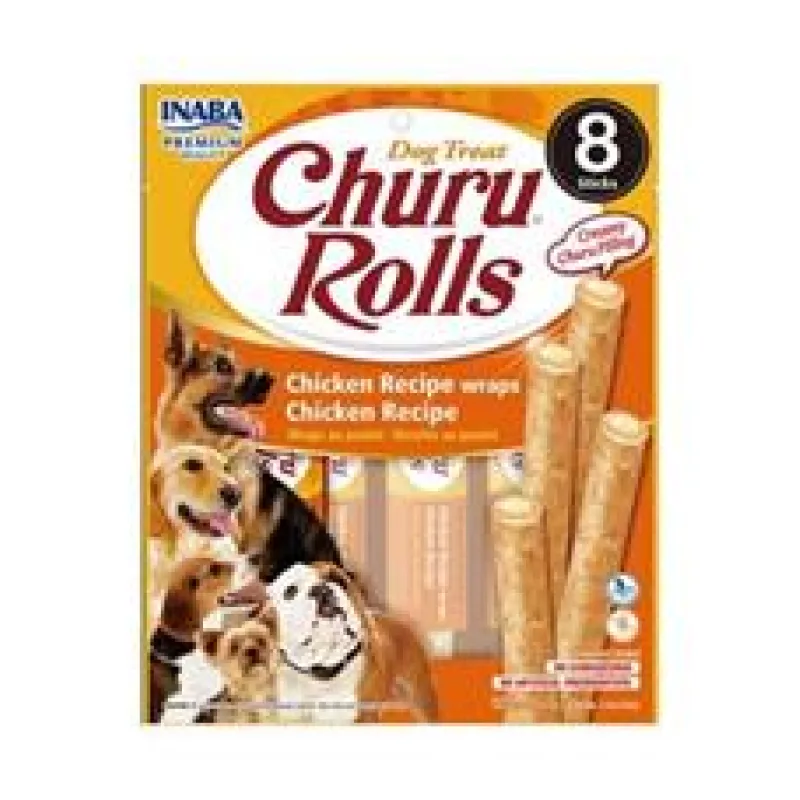 Churu Dog Rolls Chicken wraps Chicken 8x12g