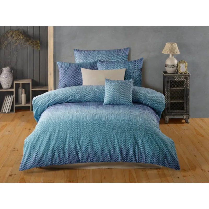 Bavlnené obliečky Guru Blue 200x220/2x70x90 cm