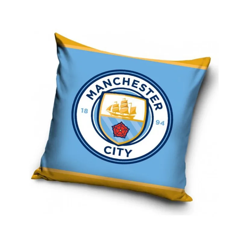 Futbalový vankúšik Manchester City FC Logo , 40x40 cm