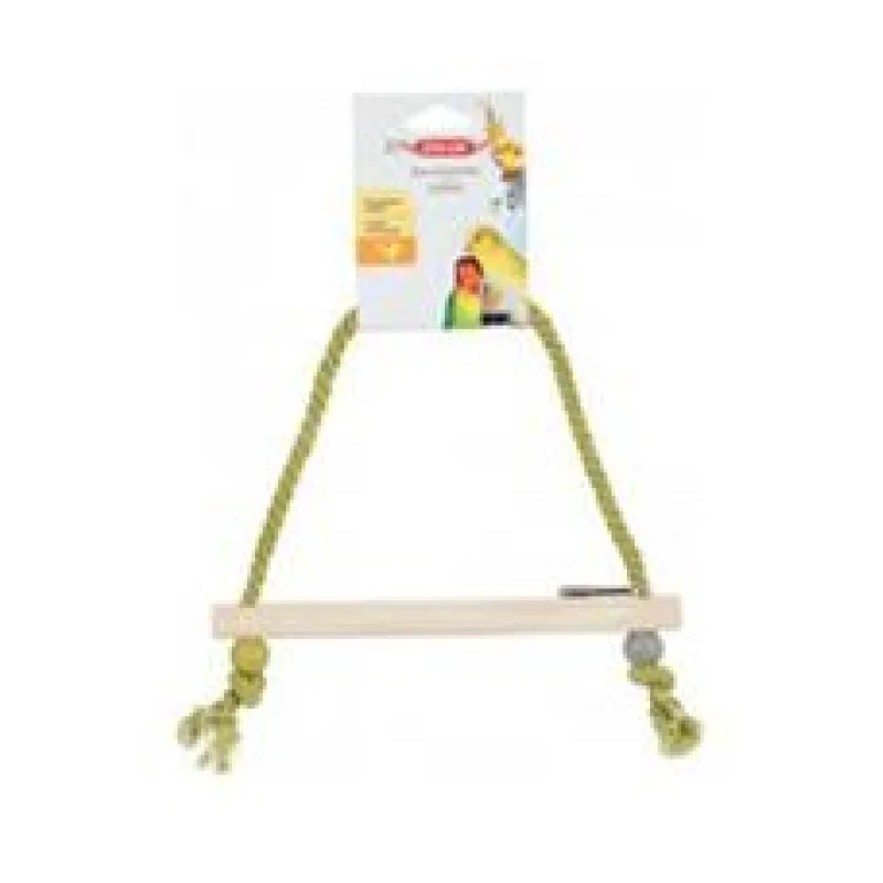 Houpačka pro ptáky dřevěná s provazem 27cm Zolux 1 ks