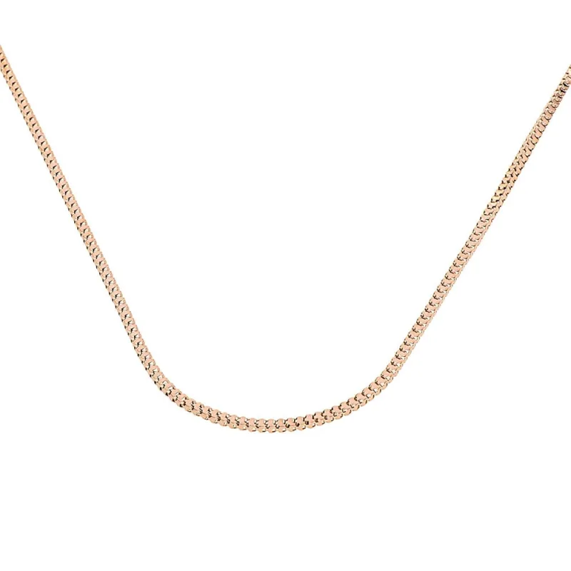 MPM Ocelový nerezový řetízek 7907-55 - růžově pozlacený SNE.7907..55cm