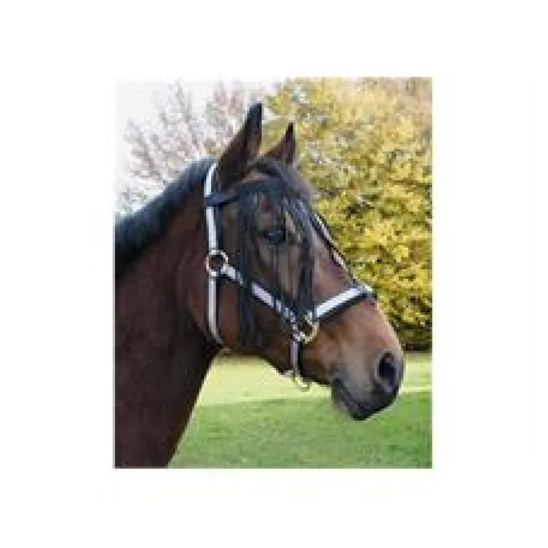 Čelenka s třásněmi proti hmyzu, nylonová modrá, pony