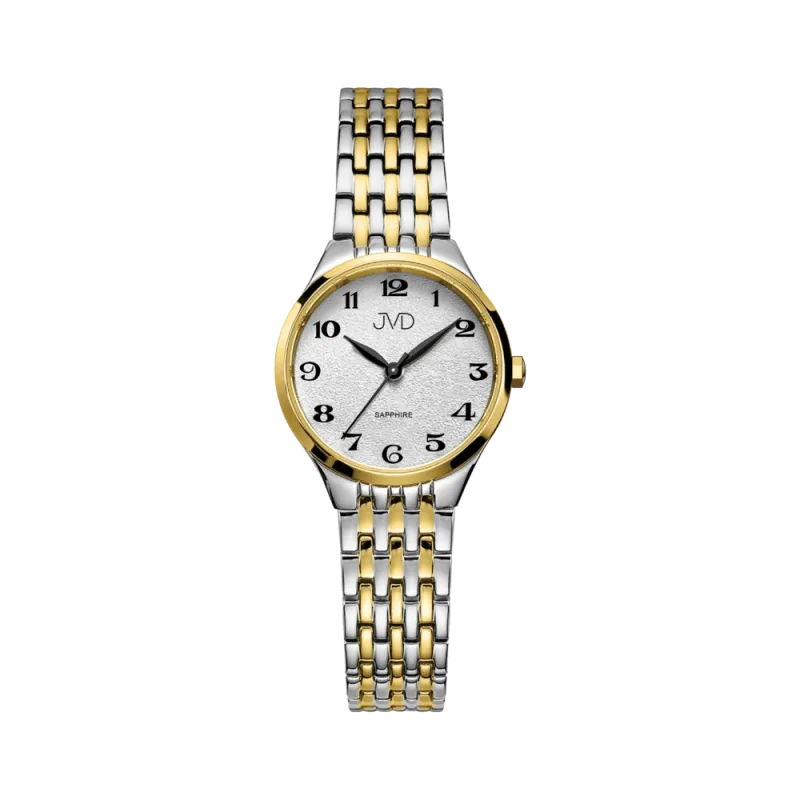 JVD Dámské kulaté náramkové elegantní hodinky JVD JG1035.2 se safírovým sklem