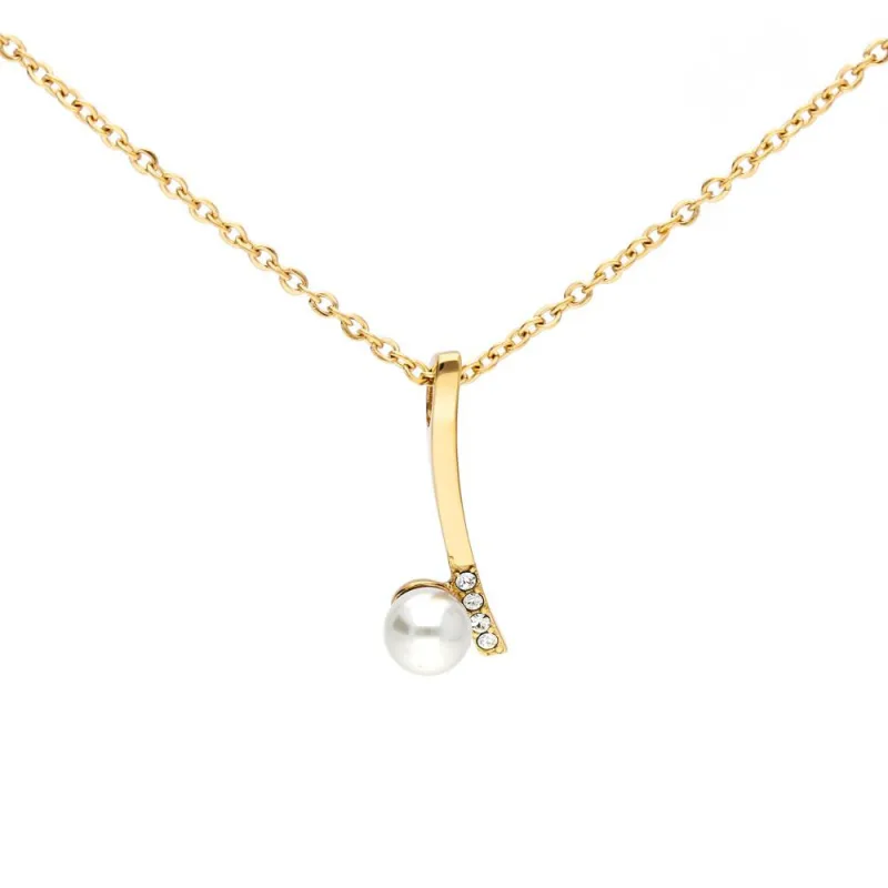 MPM Ocelový náhrdelník z chirurgické oceli Necklace 8000, Gold