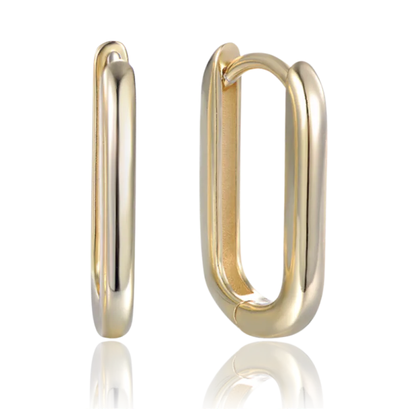 MINET Pozlacené stříbrné náušnice v italském stylu