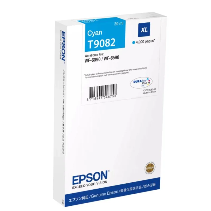 Epson WF-6xxx Ink Cartridge Cyan XL C13T90824N