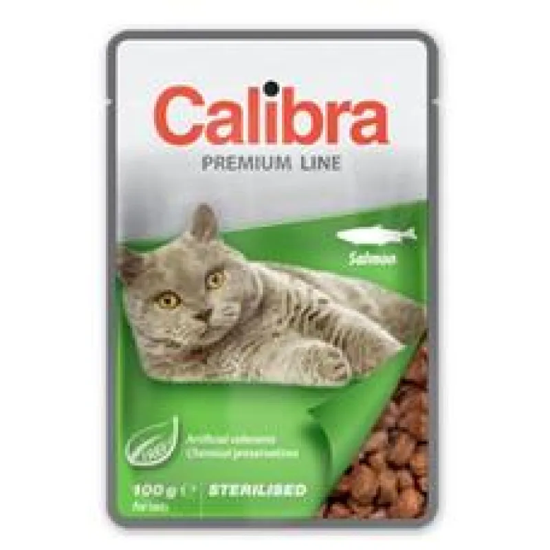 Calibra Cat kapsa Premium Sterilised Salmon 100g