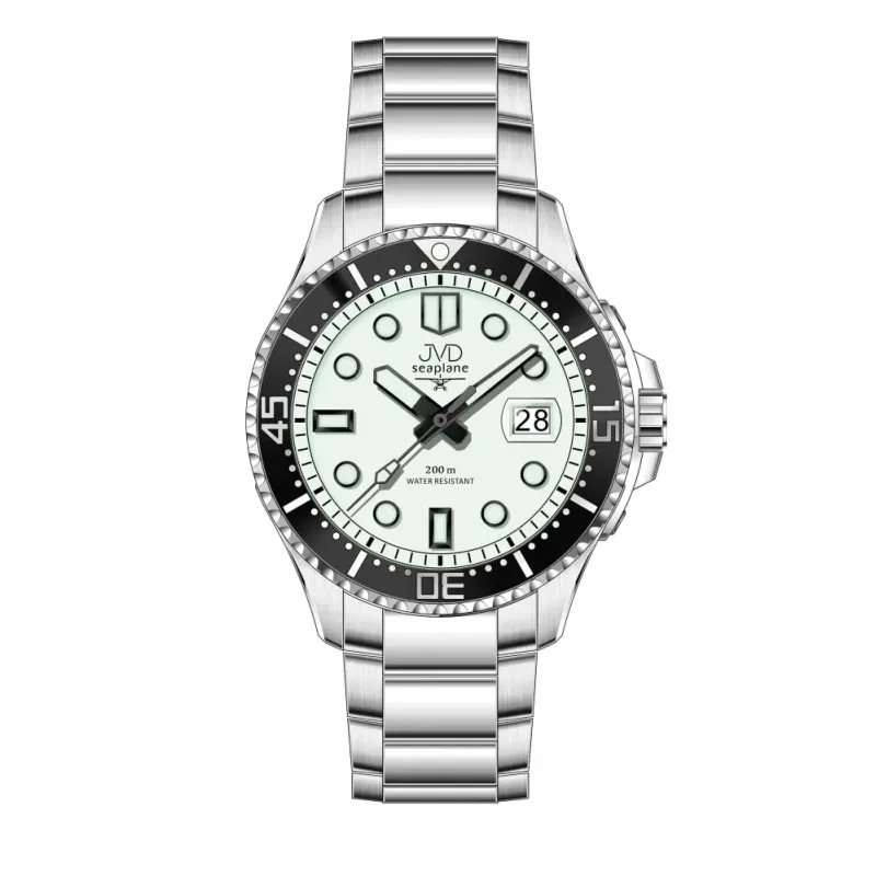 JVD Pánské vodotěsné ocelové hodinky pro potapěče 20ATM JVD JE1012.1