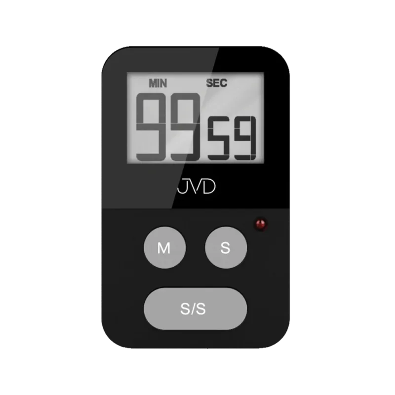 JVD Černá digitální kuchyňská minutka JVD DM269.2