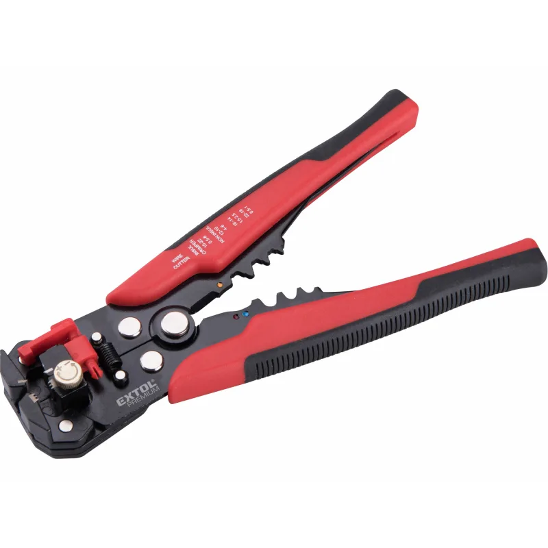 Kliešte odizolovacie a krimpovacie automatické, 210mm, 0,2-6,0mm⌀, EXTOL PREMIUM