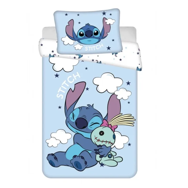 Obliečky do postieľky Lilo a Stitch Clouds baby 100x135, 40x60 cm