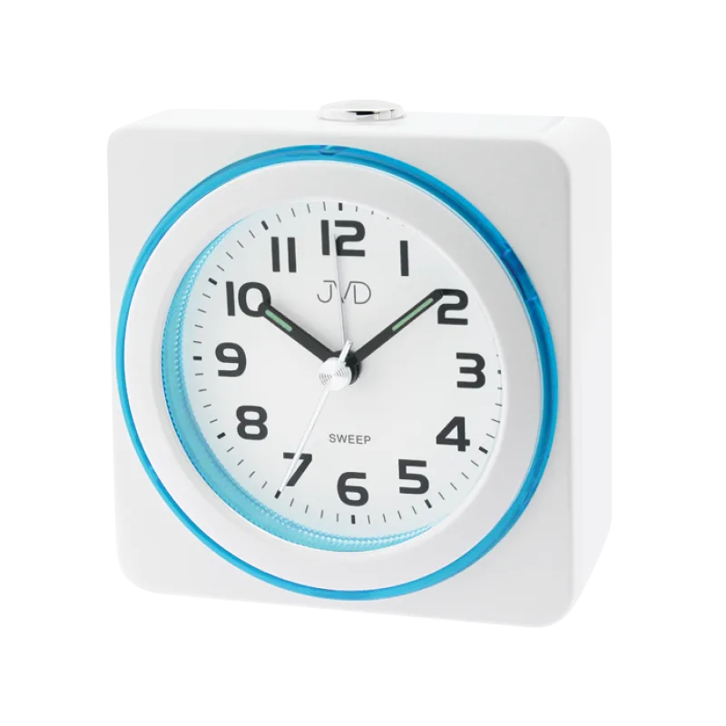 JVD Tichý netikající dětský ručkový budík s osvětlením JVD SRP909.2