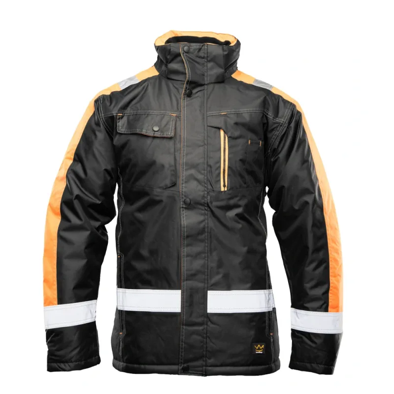 Polstar Seven Kings Rival BO reflexná zimná bunda Black/Orange