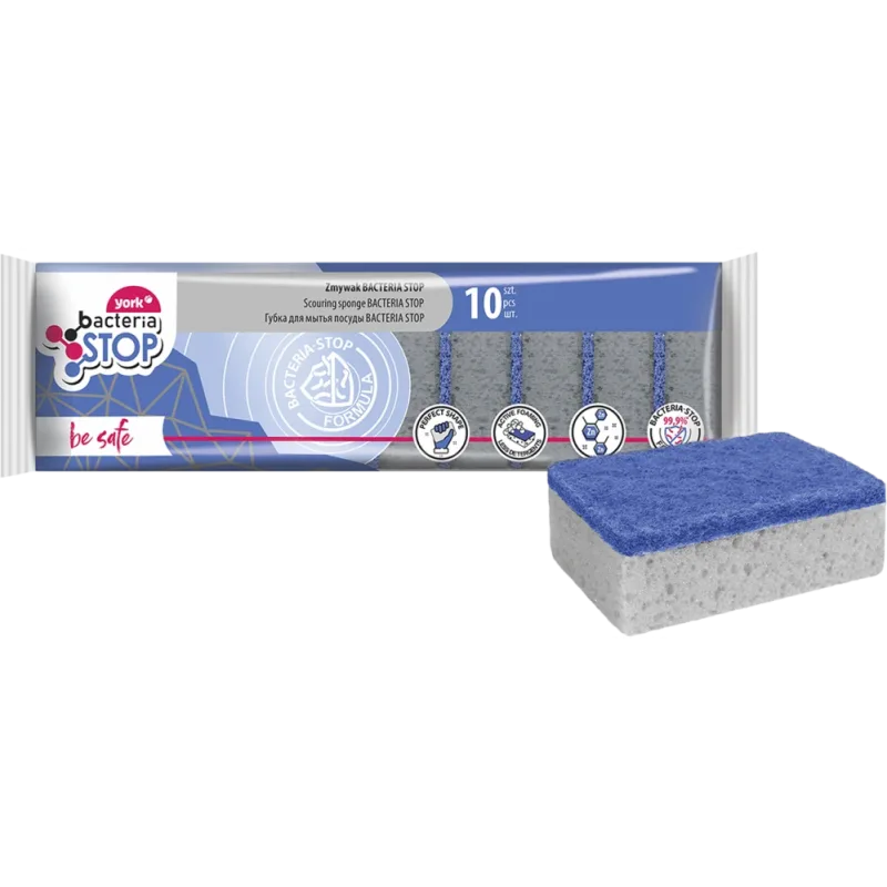 York 3034010 Antibakteriálna huba na riad Ultra-Fresh DW 30 modrá/sivá 10 ks