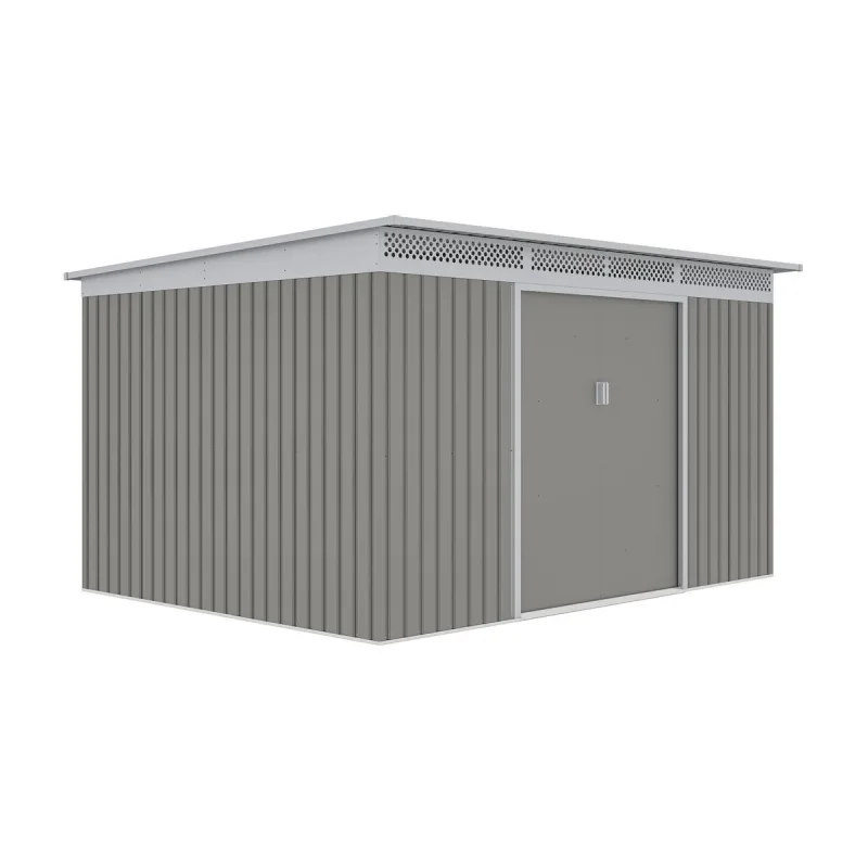 Záhradný domček G21 GRAH 915 - 340 x 269 cm, metalický šedý