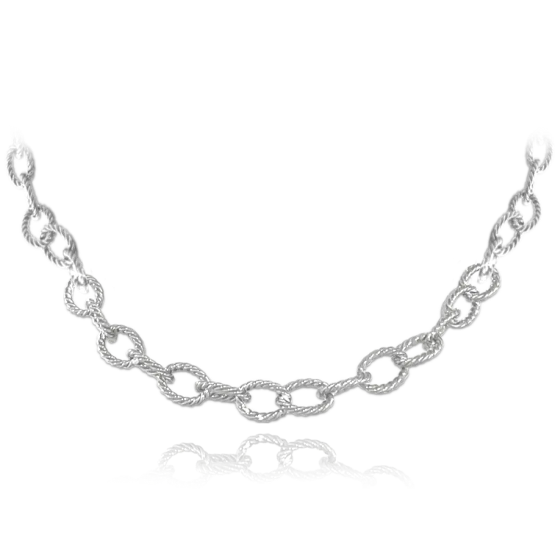 MINET Stříbrný náhrdelník Ag 925/1000 13,70g JMAS0220SN45