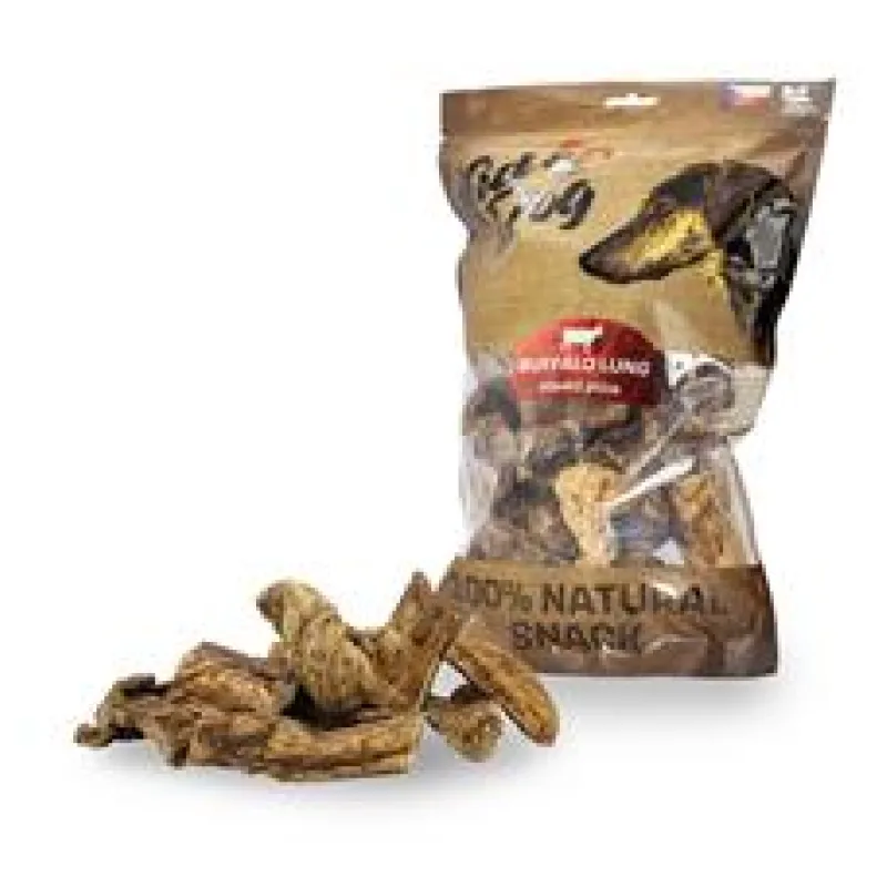 KIDDOG 100% Natural Snack, hovězí plíce 4-8 cm 300g
