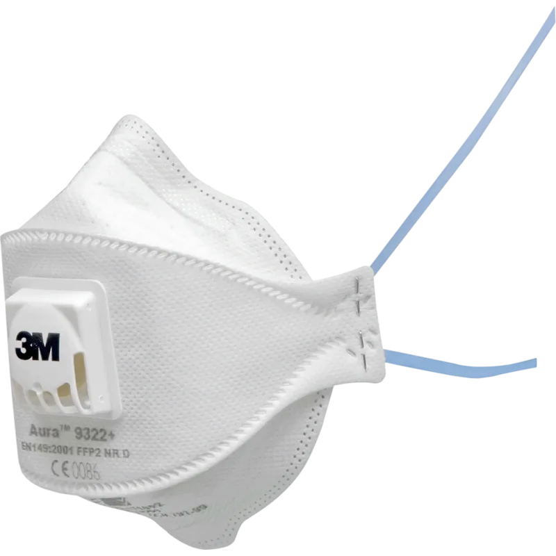 3M MAS 9322 FFP2 NR D Filtračná polomaska s filtrom aury 10 ks