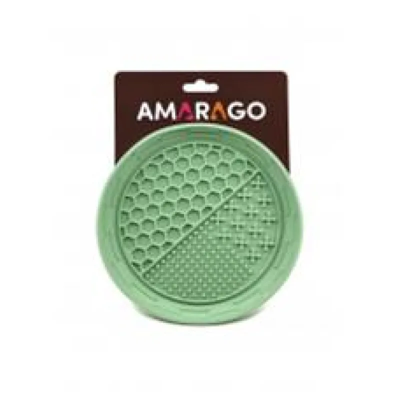Amarago lízací podložka kulatá miska zelená 1 ks