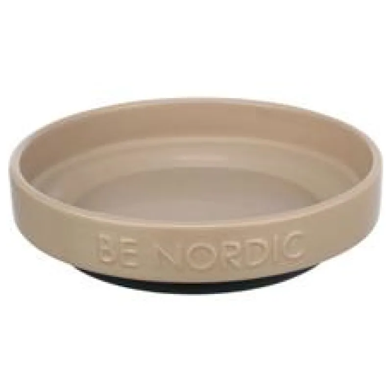 BE NORDIC keramická miska plytká 0,3l/16cm šedohnědá