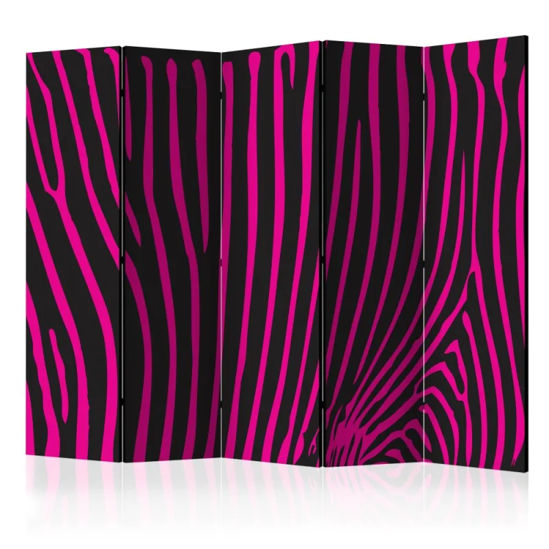 Artgeist Paraván - Zebra pattern (violet) [Room Dividers]