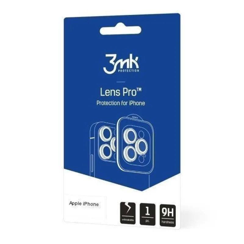 3mk Lens Protection Pro pro Apple iPhone 16/ 16 Plus, Black 5903108588546