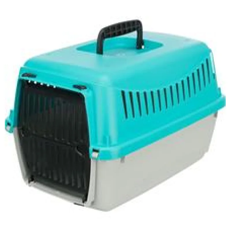 Transportní box CAPRI XXS: 26 x 25 x 39cm, max.do 4 kg - tyrkys/světlešedá XXS max. do 4kg