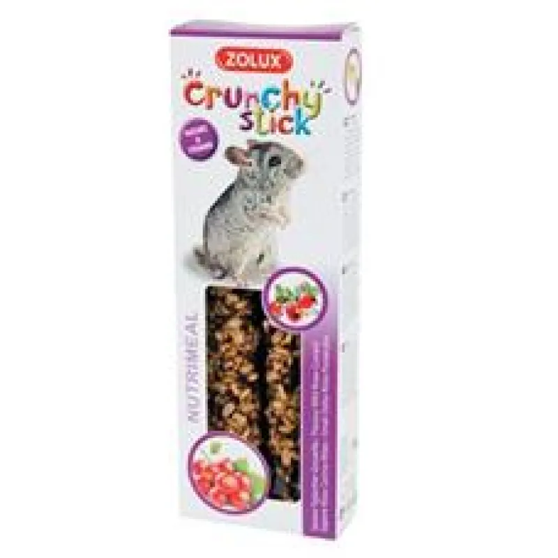 Pochoutka CRUNCHY STICK šípek/rybíz pro činčily Zolux 1 ks