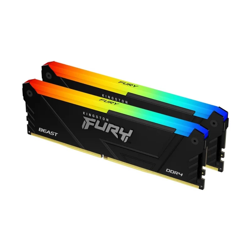 KINGSTON DIMM DDR4 16GB (Kit of 2) 3200MT/ s CL16 FURY Beast RGB, XMP…