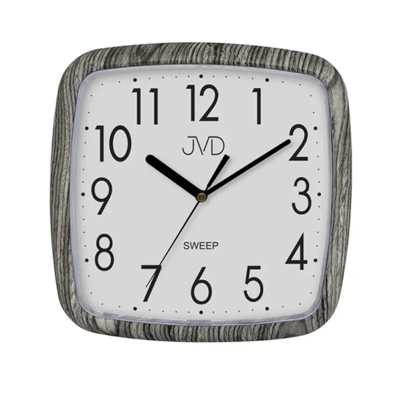 JVD Netikající tiché hodiny v imitaci dřeva JVD H615.19