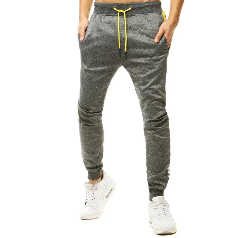 Pánské tepláky sivé Dstreet UX2779 M