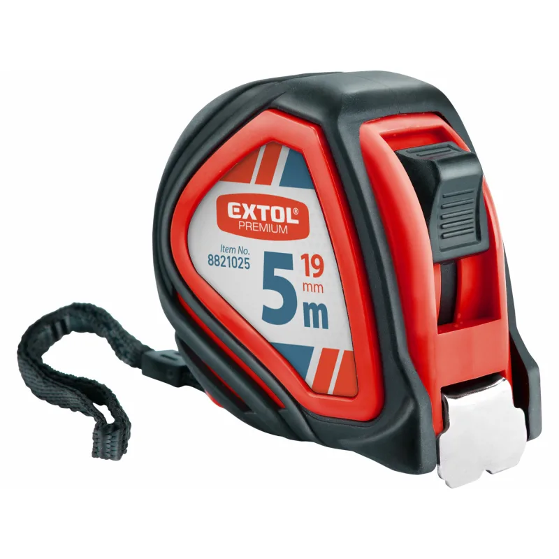 Meter zvinovací, 5m, šírka pásu 19mm, EXTOL PREMIUM