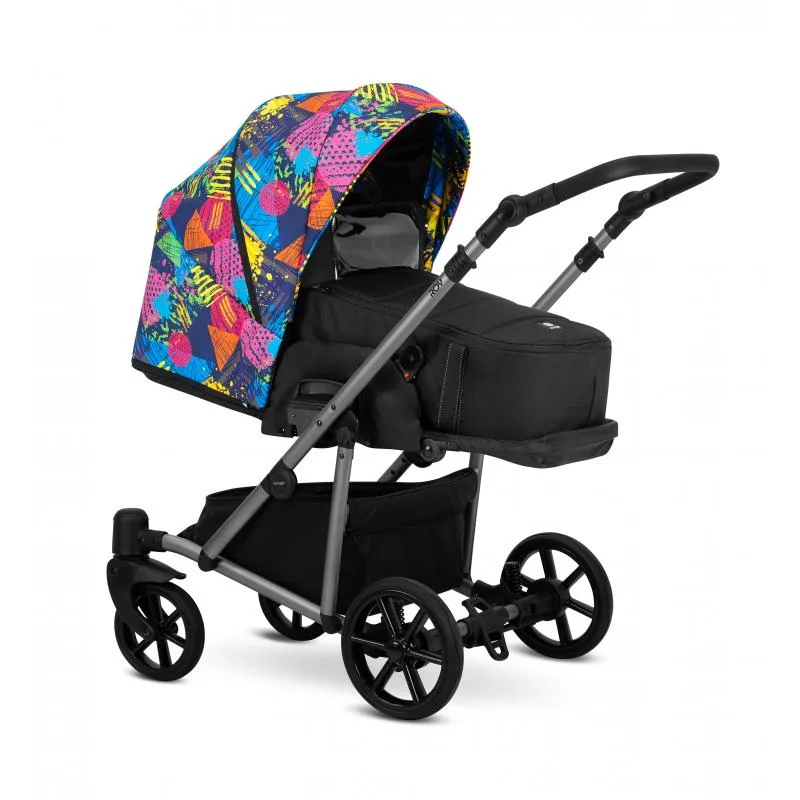 Kočík Kunert Roy grey frame 2v1 - colorfull