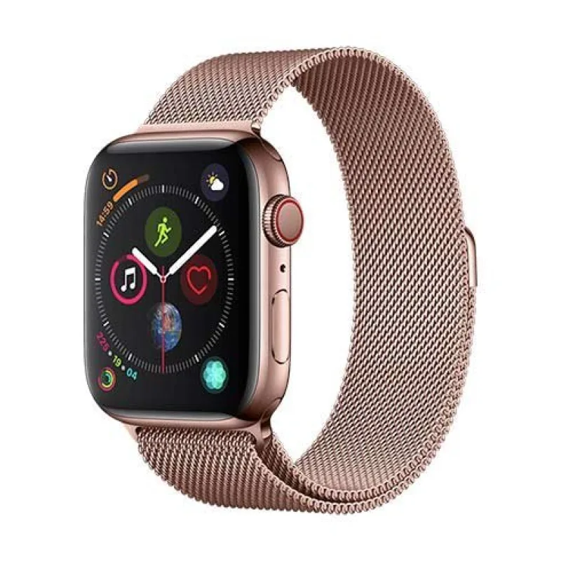 Devia Apple Watch Elegant Series Milanese Loop 44/45/46mm - Rose Gold…