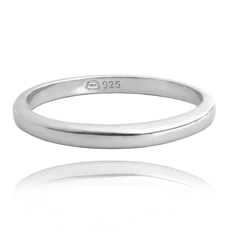 MINET Minimalistický snubní stříbrný prsten vel. 56 JMAN0328SR56