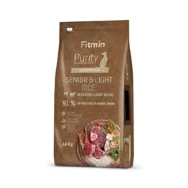 Fitmin kompletní krmivo pro psy Purity Rice Senior&Light Venison&Lamb 2 x 12 kg
