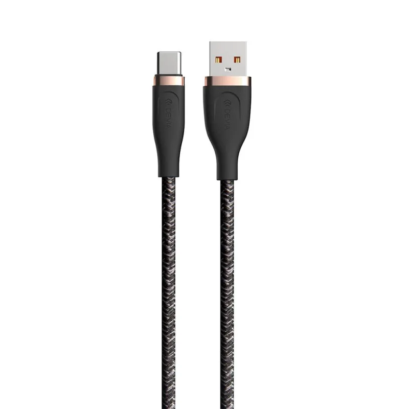 Devia kábel USB-A to USB-C Star Series Cable 1.2m - Black 6938595387630