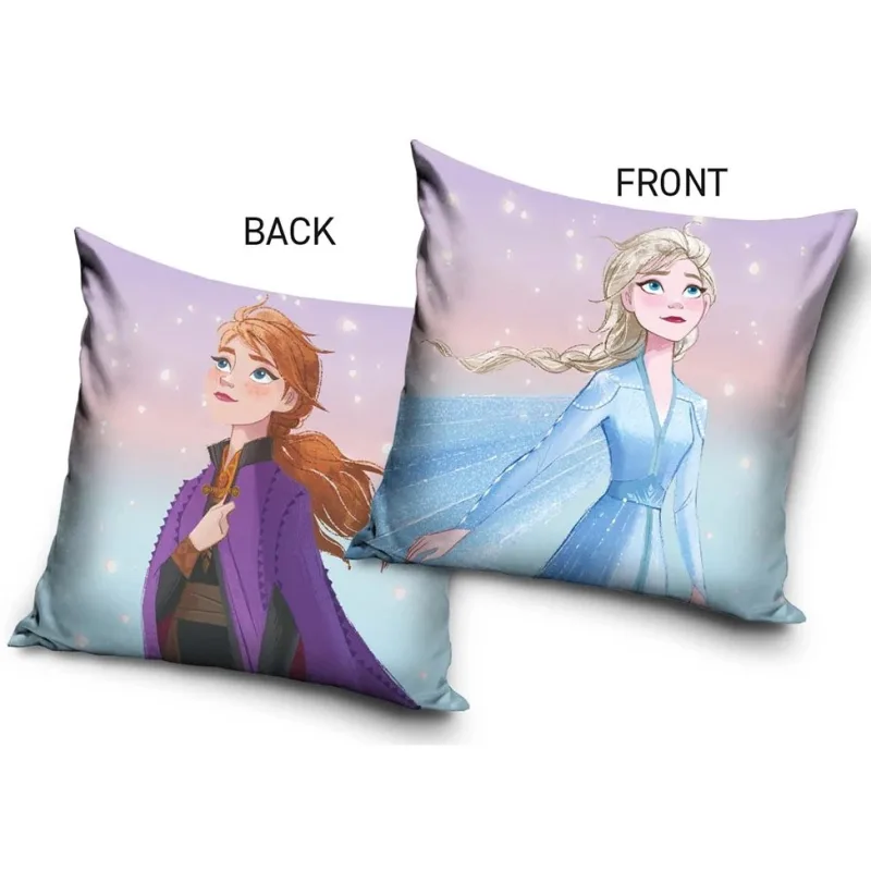 Detský vankúšik Ľadové Kráľovstvo Princezny Anna a Elsa 40x40 cm